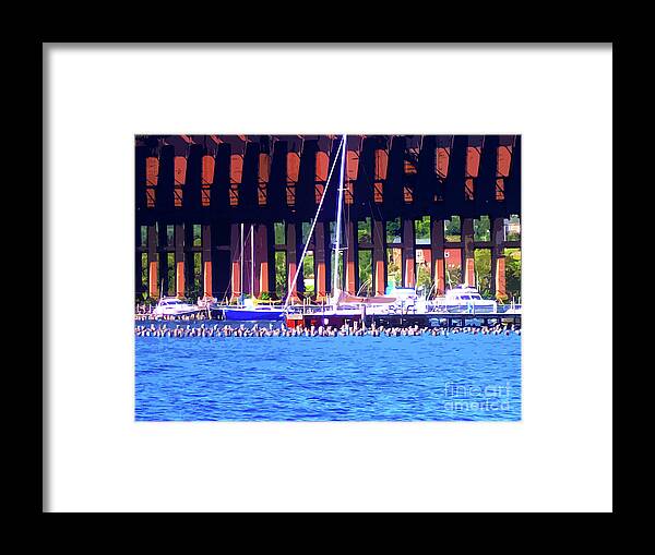 Boats Framed Print featuring the photograph Summertime Boats In Dock by Phil Perkins