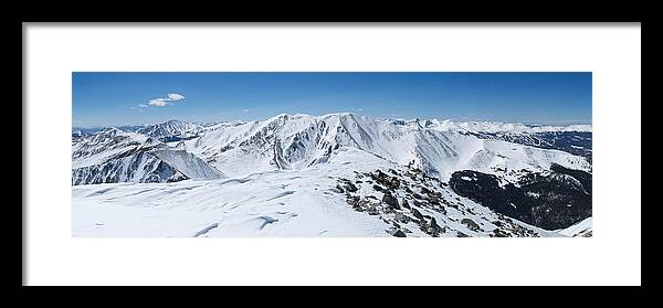 Mt. Guyot Framed Print featuring the photograph Summit Panorama - Mt. Guyot by Aaron Spong