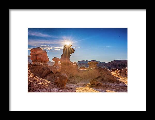 Goblin Valley Framed Print featuring the photograph Sun Dog by Dave Koch