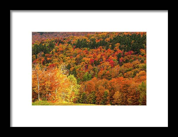 Middlebury Vermont Framed Print featuring the photograph Sun peeking through by Jeff Folger