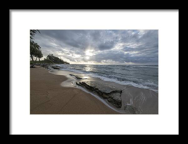 Anahola Framed Print featuring the photograph Sun Star by Jon Glaser