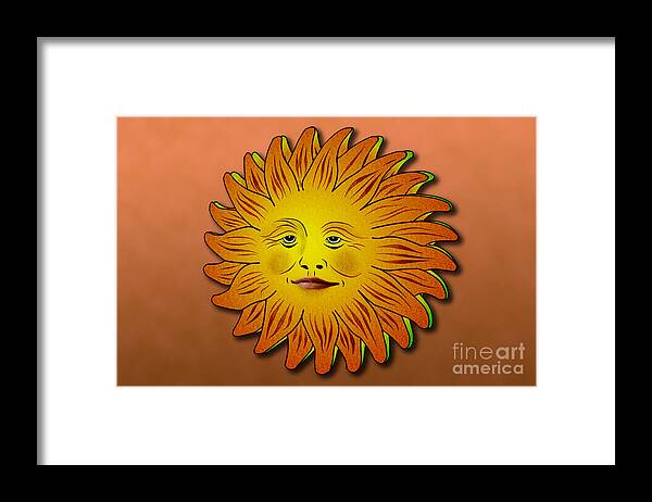 Sun Framed Print featuring the digital art Sun by Tim Hightower
