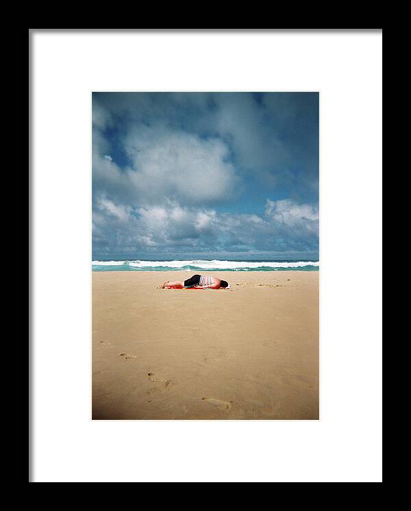 Surfing Framed Print featuring the photograph Sunbather by Nik West