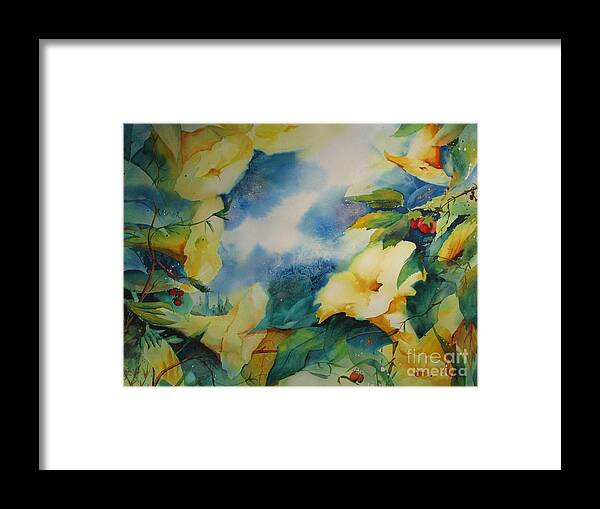 Watercolours Framed Print featuring the painting Sundance by John Nussbaum
