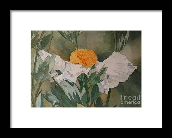 Flowers Framed Print featuring the painting Sundancer by Jan Lawnikanis
