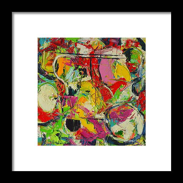 Abstract Framed Print featuring the painting Sunday Mood by Ana Maria Edulescu