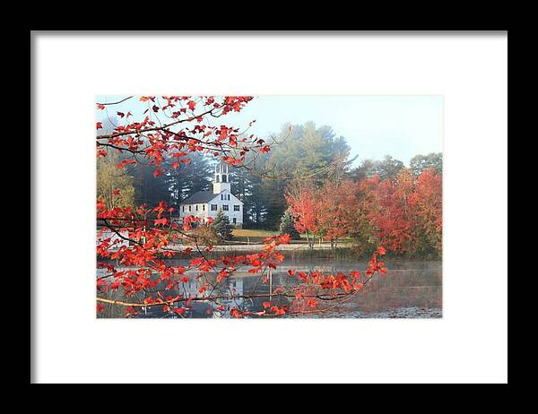 New England Framed Print featuring the photograph Sunday Morning by Carolyn Mickulas