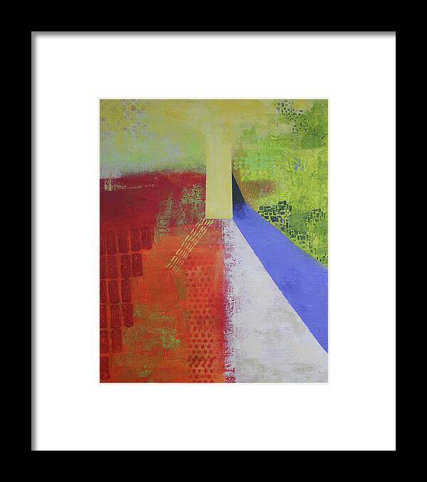 Abstract Framed Print featuring the painting Sunday Sunrise by April Burton