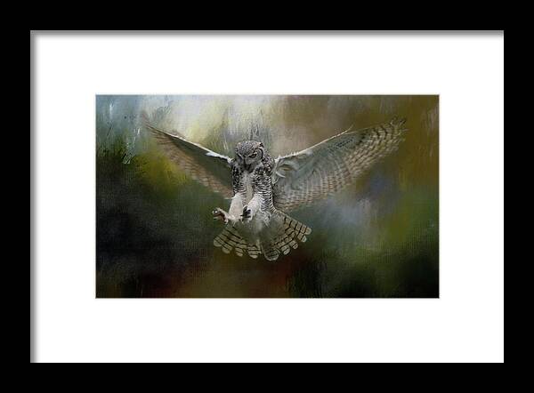 Owl Framed Print featuring the photograph Silent Dancer by Marilyn Wilson