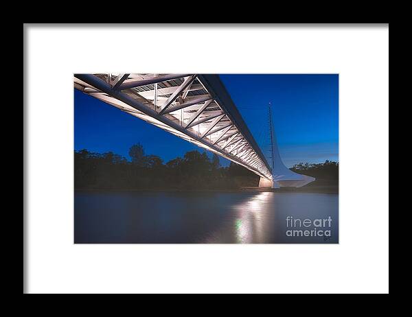 Sundial Bridge Framed Print featuring the photograph Sundial Bridge 4 by Anthony Michael Bonafede