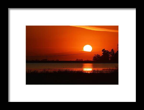 Scenic Framed Print featuring the photograph Sundown by AJ Schibig