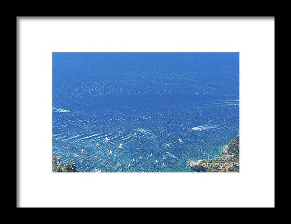 Capri Framed Print featuring the photograph Sunlight and the Sea by Anastasy Yarmolovich