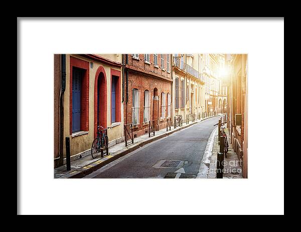 Toulouse Framed Print featuring the photograph Sunlight in Toulouse by Elena Elisseeva