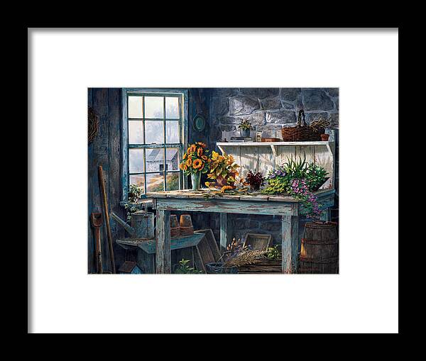 Michael Humphries Framed Print featuring the painting Sunlight Suite by Michael Humphries