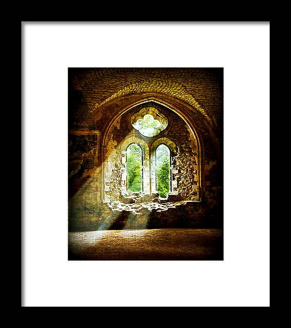 Ruins Framed Print featuring the photograph Sunlight Through The Ruins by Digital Art Cafe