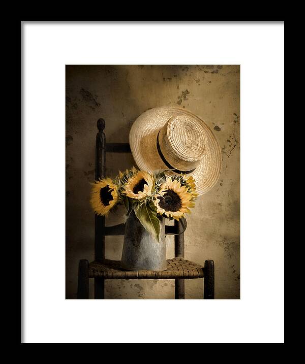 Sunflowers Framed Print featuring the photograph Sunny Inside by Robin-Lee Vieira