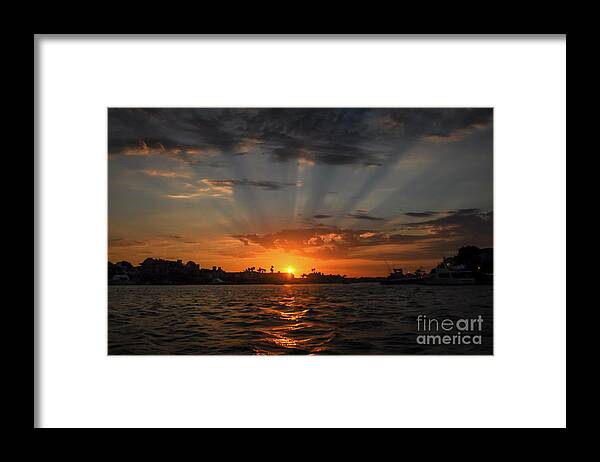 Sun Rays Framed Print featuring the photograph Sunrays by Peter Dang