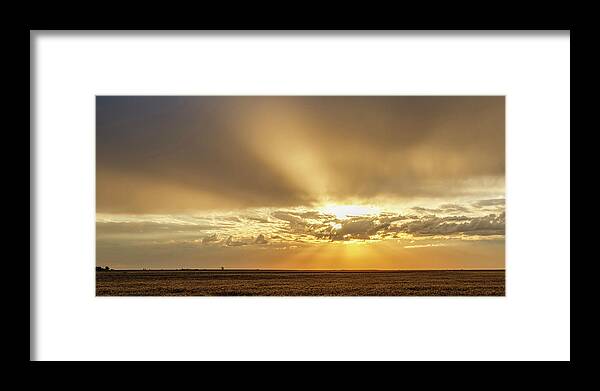 Kansas Framed Print featuring the photograph Sunrise and Wheat 04 by Rob Graham