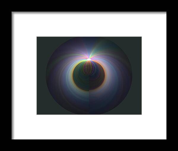 Sunrise Framed Print featuring the digital art Sunrise at 30K 2 by Tim Allen