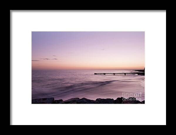 Nautical Photograph Framed Print featuring the photograph Sunrise at Busselton by Ivy Ho