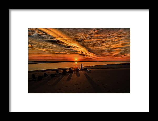 Pawley's Island Sunrise Framed Print featuring the photograph Sunrise at Pawley's Island #2 by Joe Granita