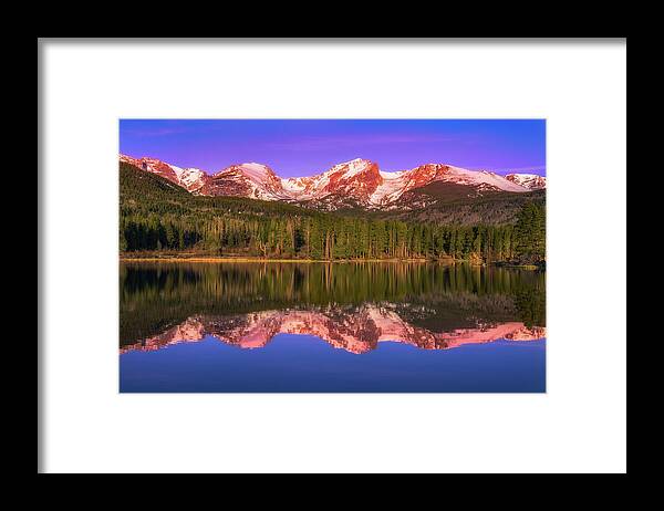 Sunrise Framed Print featuring the photograph Sunrise at Sprage Lake by Darren White