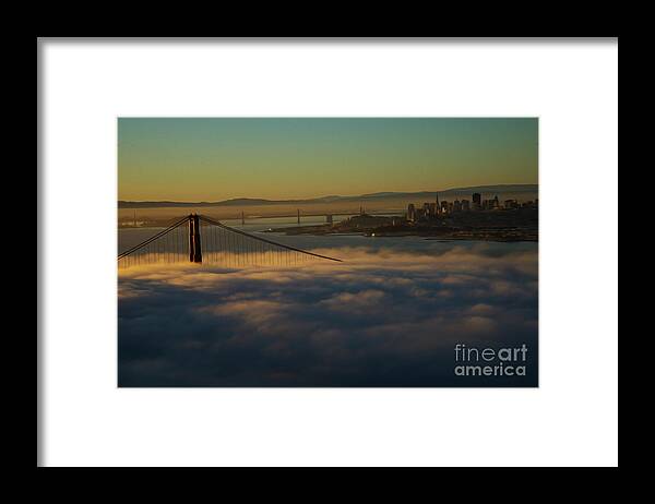Sunrise Framed Print featuring the photograph Sunrise at the Golden Gate by David Bearden