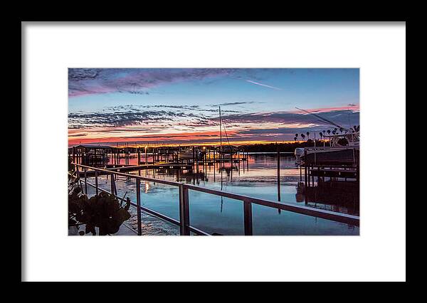 Indian River Framed Print featuring the photograph Sunrise Christmas morning by Dorothy Cunningham