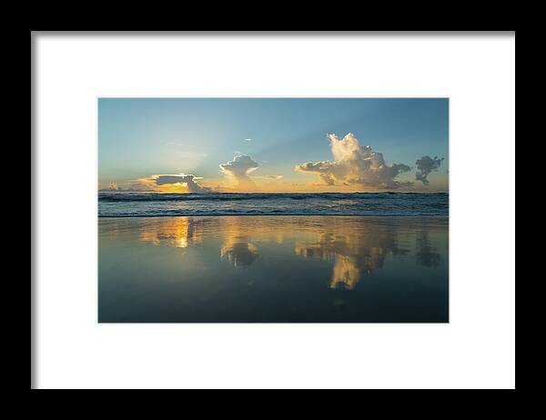 Lorida Framed Print featuring the photograph Sunrise Cloud Parade Delray Beach Florida by Lawrence S Richardson Jr
