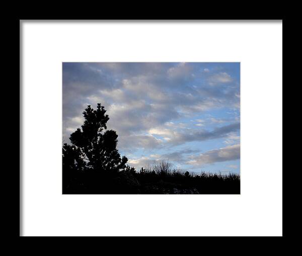 Landscape Framed Print featuring the photograph Sunrise Clouds by Marilynne Bull