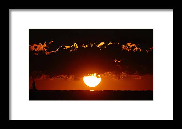 Sun Framed Print featuring the photograph Sunrise Crown by Lawrence S Richardson Jr