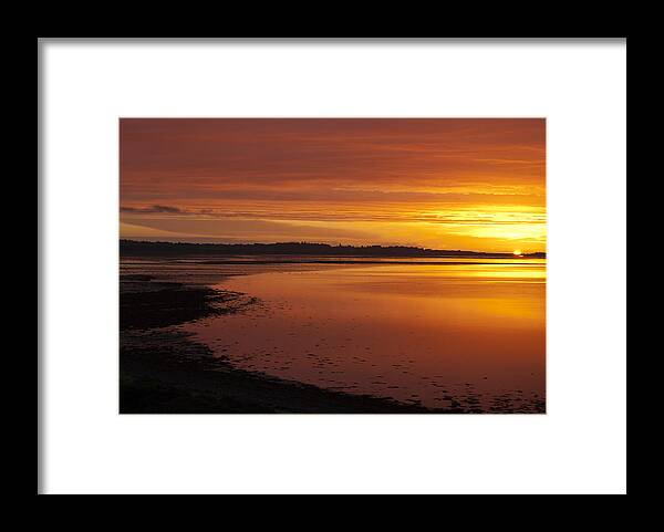 Sunrise Framed Print featuring the photograph Sunrise Dornoch Firth Scotland by Sally Ross