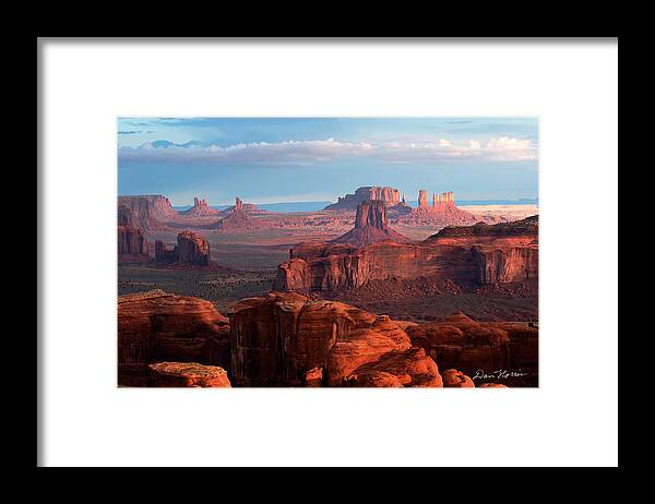 Arizona Framed Print featuring the photograph Sunrise from Hunt's Mesa by Dan Norris