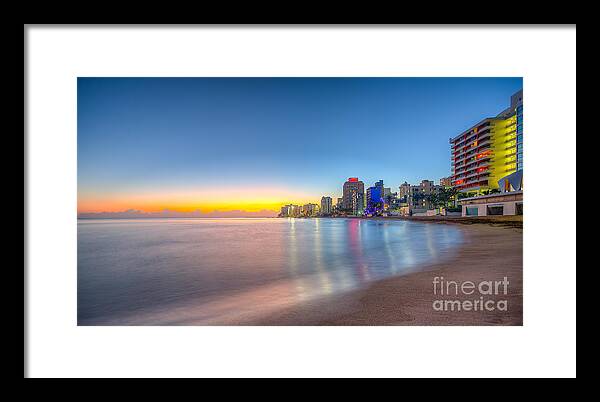Sunrise Framed Print featuring the photograph Sunrise in San Juan by Jason Ludwig Photography