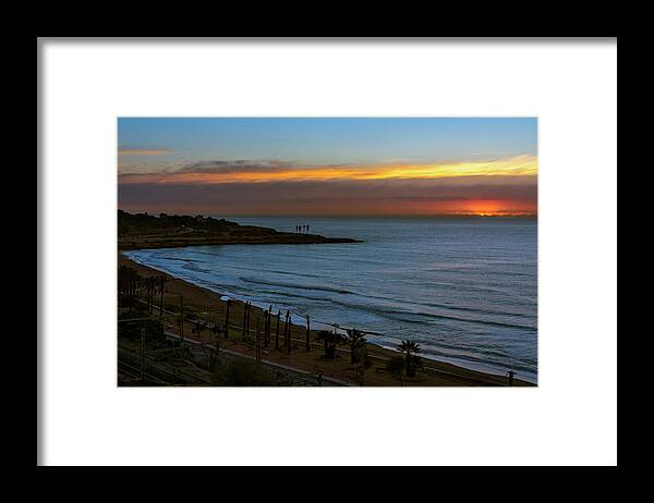 Joan Carroll Framed Print featuring the photograph Sunrise in Tarragona Spain by Joan Carroll