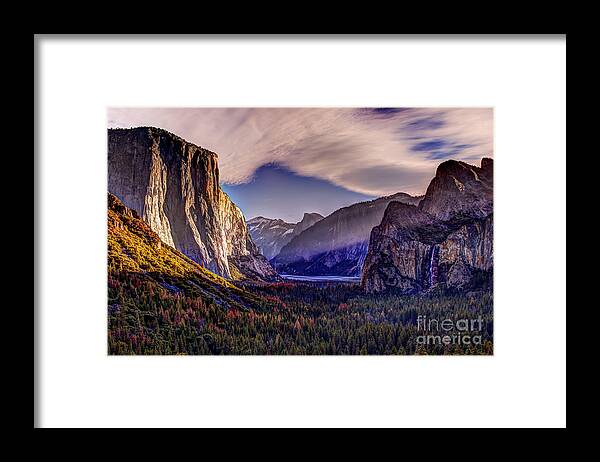 Yosemite Framed Print featuring the photograph Sunrise In Yosemite by Paul Gillham