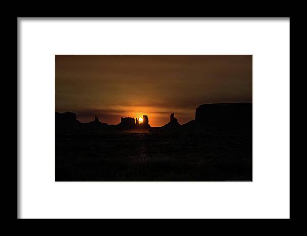 Monument Valley Framed Print featuring the photograph Sunrise Monument Valley by Phil Abrams
