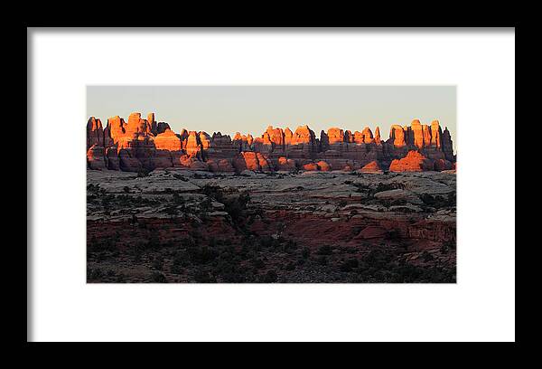 Canyonlands Framed Print featuring the photograph Sunrise on the Needles by Pierre Leclerc Photography