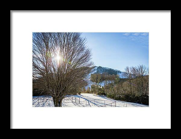Cataloochee Ski Framed Print featuring the photograph Sunrise Over Cataloochee Ski by D K Wall