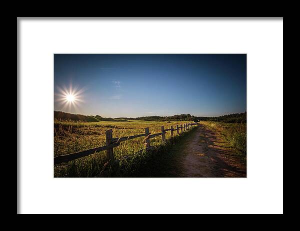 Explorecanada Framed Print featuring the photograph Sunrise over Cavendish Dunes by Chris Bordeleau