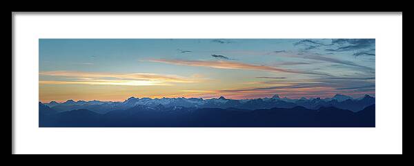 Canada Framed Print featuring the photograph View From Mount Seymour at Sunrise #1 by Rick Deacon