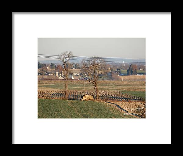 Amish Framed Print featuring the photograph Sunrise over the Farm by Christine Clark