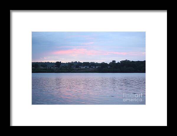  Framed Print featuring the photograph Sunrise over the River by Parker O'Donnell