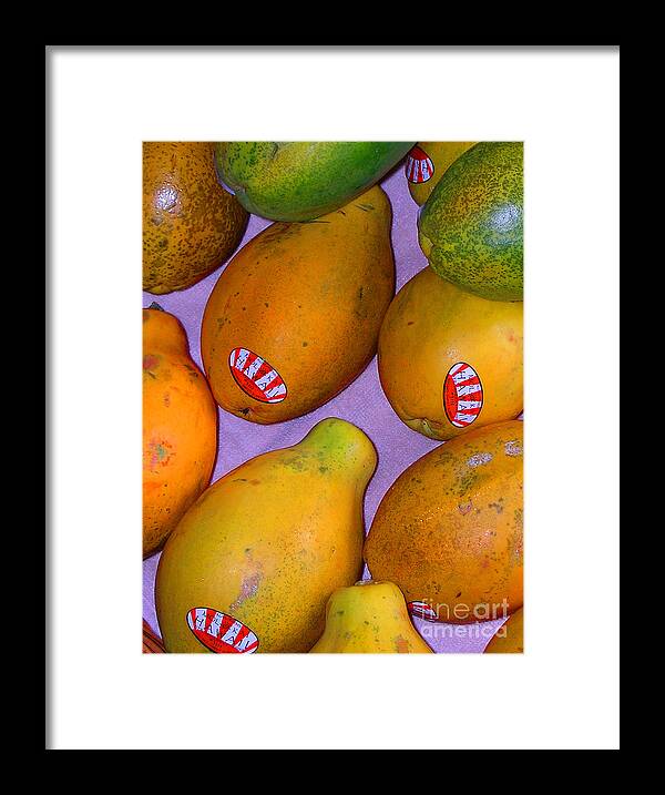Kumu Farms Framed Print featuring the photograph Sunrise Papaya by James Temple