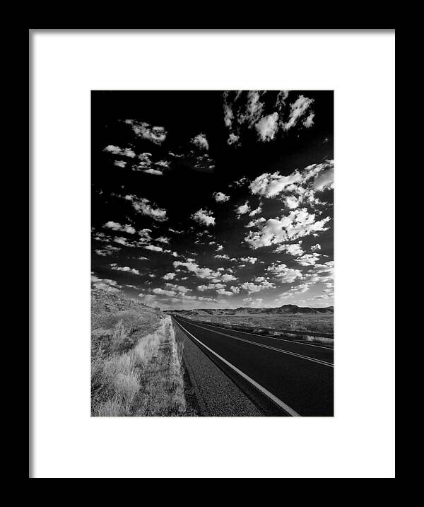 Southwest Landscape Framed Print featuring the photograph Sunrise Roadside by Bob Coates