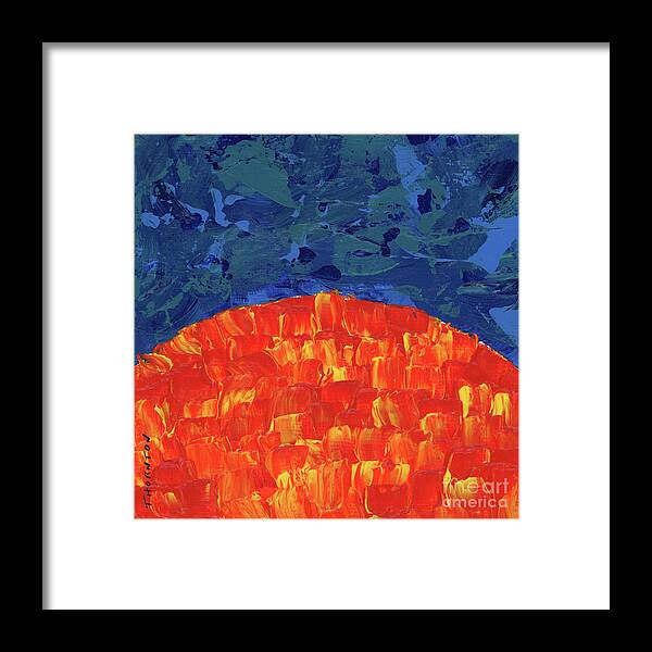 Sun Framed Print featuring the painting Sunrise Sunset 5 by Diane Thornton