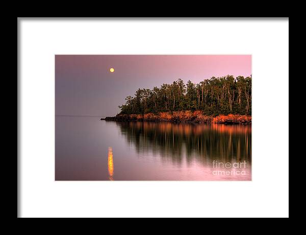 #photogtipsandtricks Framed Print featuring the photograph Sunrise Sunset on Lake Superior 2 by Wayne Moran