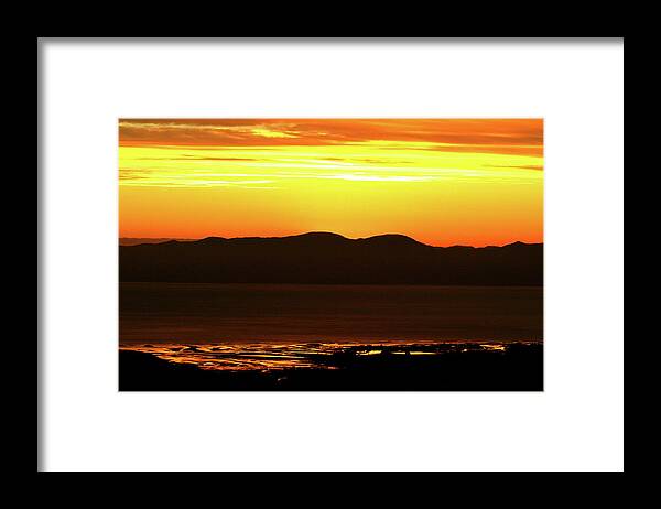 Sunrise Tasman Zealand Mountains Sea Framed Print featuring the photograph Sunrise Tasman Peninsula by Ian Sanders