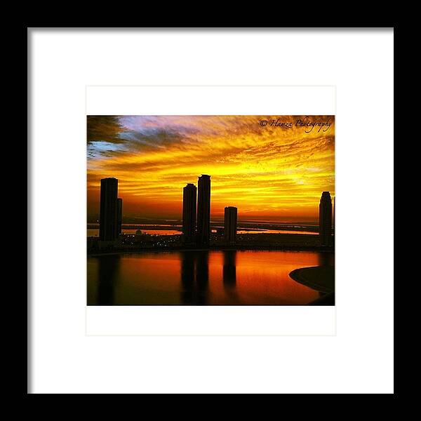 Instagram Framed Print featuring the photograph Beautiful Sunset by Hamza Kamran