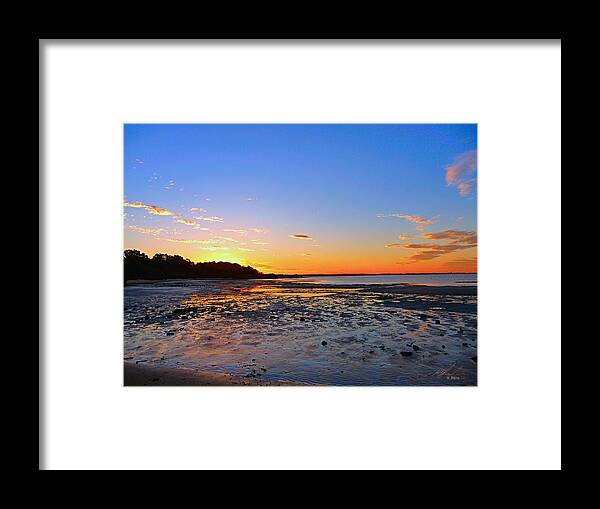 Beach Framed Print featuring the photograph Sunset 1 by Michael Blaine